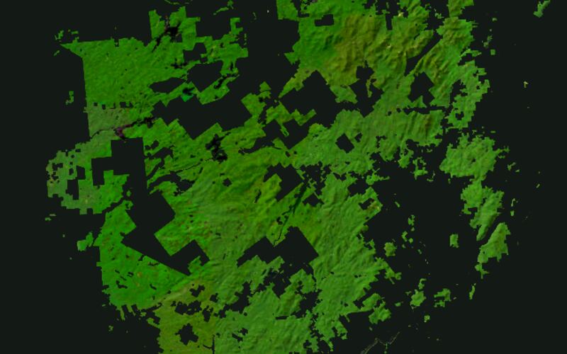 A view of the Adirondack Public Land map