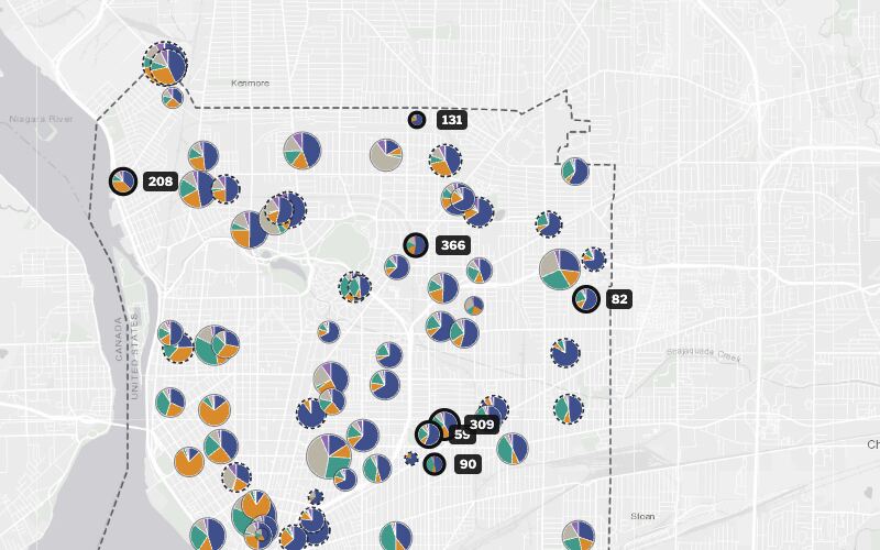A view of the Buffalo’s Schools by Race and Ethnicity map